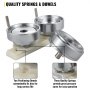 VEVOR Badge Ponsen Sterven 56 mm Aluminium Badge Machinevorm Mal ABS Kunststof Schuifrail Mal Button Maken Machine Accessoires Aluminiumlegering Kern Duurzame Schimmel Voor Knop DIY Badge Machine