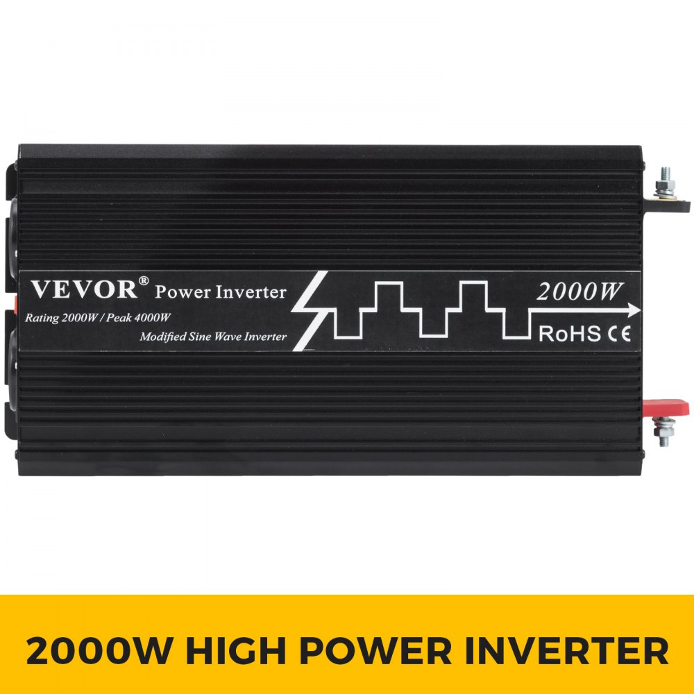 2000W omvormer 24V DC naar 230V AC omvormer met 4000W LCD display en afstandsbediening