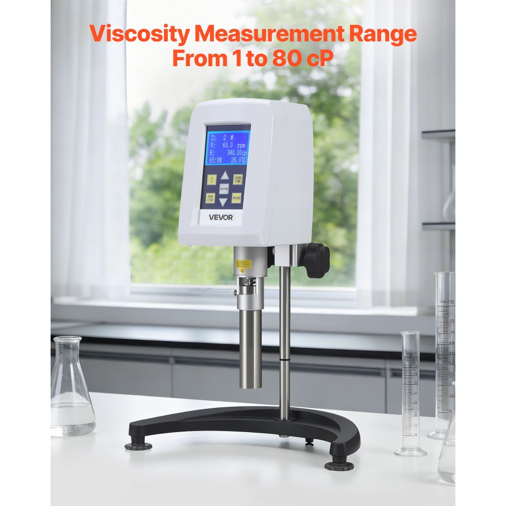 VEVOR rotorvervanging voor digitale roterende viscometer, inclusief 0# spindel van 304 roestvrij staal, 1-80 cP laboratoriumtestinstrument, exclusief VEVOR viscositeitsmeter modellen NDJ-5S NDJ-8S SNB-2T LVDV-2T