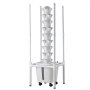 VEVOR Hydroponische Toren met 45 Pods, 9-laags Hydroponisch Kweeksysteem met LED Groeilamp, App Bediening & Wielen, 20L Watertank & Pomp, Hydroponische Toren voor Kruiden, Fruit & Groenten