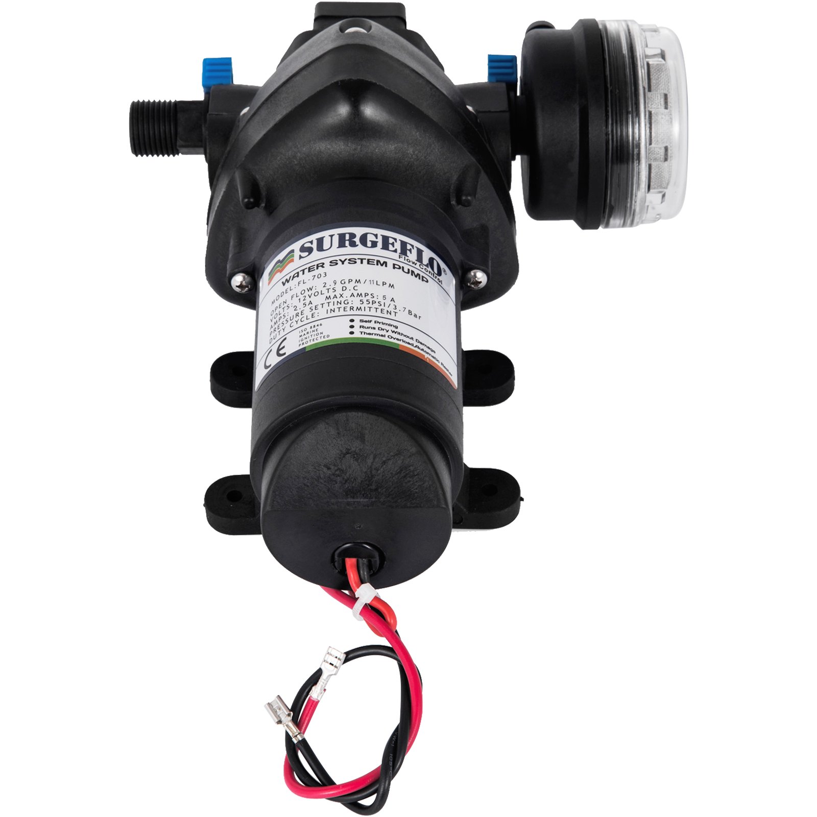 Nieuwe FL-703 Membraan Waterdrukpomp 12V 2.5A 1.7Bar 25PSI Waterpomp