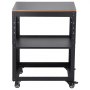 VEVOR Planer Stand, 100 lbs/ 45 kg heavy loads, Three-Gear Height Adjustable thickness planer table,with 4 Stable Casters & Storage Space, for most planers, saws, bench-top machines, power tools