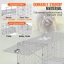 VEVOR Live Animal Cage Trap 50" x 20" x 26" Humane Cat Trap Cats Squirrels Mouse