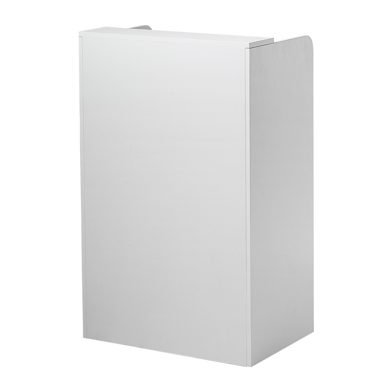 VEVOR Reception Desk, 60 cm Rectangular Front Counter Table, Modern Office Reception Desk with Drawer, Small Minimalist Retail Counter Table for Checkout, Lobby, Beauty Salon and Office, White