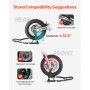 VEVOR Motorcycle Stand Lift, 1100lbs Capacity Front Rear Combo Stand Lift, Front Wheel Dual-Fork Stand, Rear U+L Fork Swingarm Spool Stand, for Most Yamaha Honda Kawasaki Suzuki Motorcycles, Black