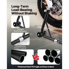 VEVOR Motorfietsstandaardlift Voor- en achterspoolift, Paddock Swing Arm 50kg
