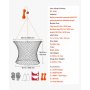 VEVOR Double Ring Crab Trap, 60 cm Top, 50 cm Bottom, Two Rings Crab Kit, Foldable Fishing Net with Gauge, 60 ft Rope, Wire Grid Bottom, Rock and Blue Crab, Dock & Pier Crabbing, 2 Set