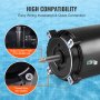 VEVOR pool pump motor with high compatibility, easy wiring installation, and quick connection.