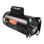 VEVOR pool pump motor in black with detailed wiring diagram label and mounting brackets.