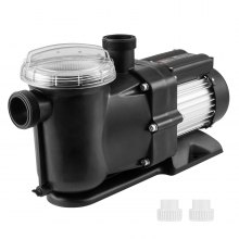 VEVOR Swimming Pool Pump, 2 HP, 115 GPM Max. Flow, Single Speed ​​Swimming Pool Pump, 220V, 2850 RPM, 15 m Max. Head, Pool Pump with Filter Basket, for Above Ground Pools, Hot Tubs, Spas
