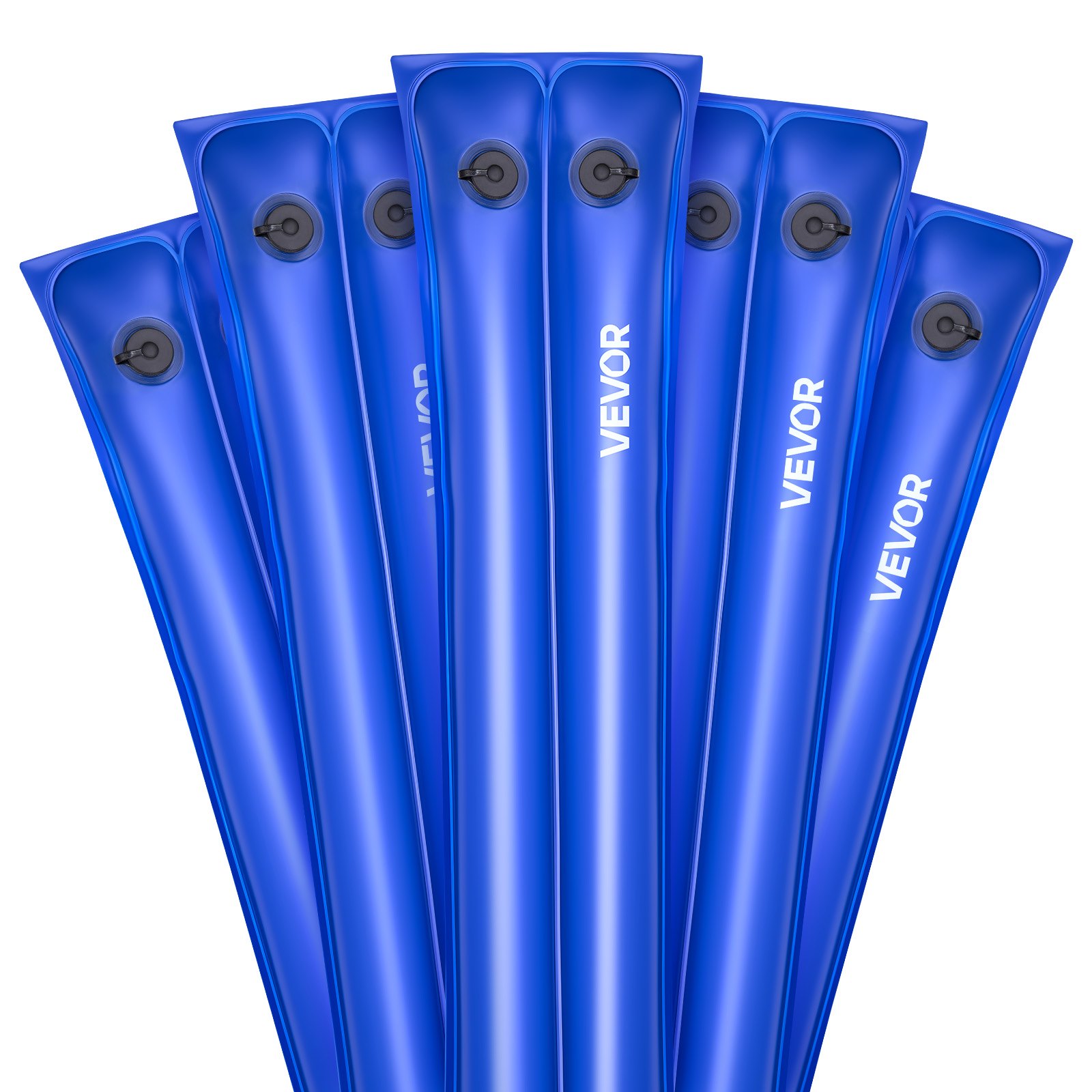 VEVOR Zwembadgewichtzak, 5 verpakkingen van 300 cm, 0,4 mm dikke PVC-zakken met gewichten met lekvrije schroefdop, waterzakken voor het vastzetten van zwembadafdekkingen in de winter, blauw