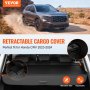 VEVOR honda crv retractable cargo cover for 2023-2024 models, shown with adjustable and standard size.