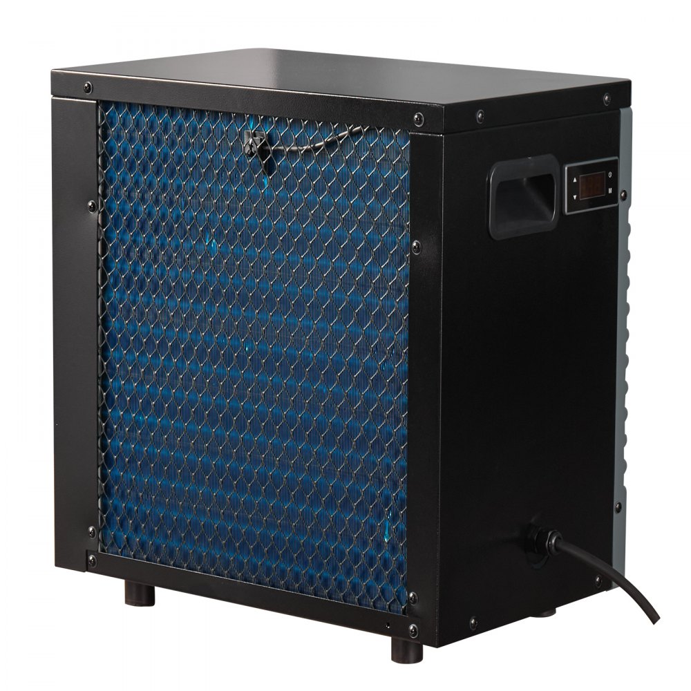 VEVOR zwembadwarmtepomp 4920 W, elektrische zwembadverwarming voor bovengrondse zwembaden tot 18 m³, max. COP 5,29, geluidsarm, aardlekschakelaar (RCD), verwarmingstemperatuur 15–40 °C, verwarmings- en koelmodus, warmtewisselaar
