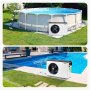 VEVOR Electric Pool Heat Pump, 1.48-7.11kW Heating Capacity, Energy-Saving Variable Frequency Pool Heaters for 15-30m³Above Ground Pools, Heating and Cooling Pool Water Heater AC220-240V 50Hz
