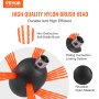 VEVOR 7 m Chimney Sweep Kit, w/ 7 Reinforced Nylon Flexible Rods, Ergonomic Chimney Cleaning Brush, 360-Degree Brush Chimney Cleaner, Rich Accessories for Fireplace Flue Home Use Fits most Pipes
