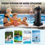 VEVOR Cartridge Pool Filter, 4.6 Sq.m Filter Area Inground Pool Filter, Above Ground Swimming Pool Filtration Filter System with Upgrade Filter &Leak-proof Casing, for Hot Tubs, Spa, Inflatable Pool