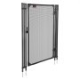 VEVOR Zwembadhekpoort 1,2 x 0,75 m, Deur voor zwembadhek, Kinderveiligheidshek, Veiligheidshekset met metalen bout, 352 g/m² Teslin PVC-doek, Ronde buis, Afsluitbaar, voor zwembaden, Zwart