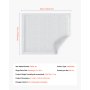 VEVOR Wegwerp incontinentieverbanden 533,5 x 914,5 mm, absorberende Chux-verbanden met 5-laags bescherming voor bed, bank en matras, voor huisdieren, volwassenen, kinderen en senioren (verpakking van 48 stuks)