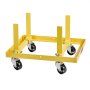 VEVOR Engine Stand Motorlift (340 kg laadvermogen) met verstelbare breedte en lengte, robuuste stalen motorbevestiging met 4 zwenkwielen en 2 ratelriemen, geschikt voor de meeste motoren