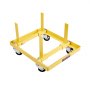 VEVOR Engine Stand Motorlift (340 kg laadvermogen) met verstelbare breedte en lengte, robuuste stalen motorbevestiging met 4 zwenkwielen en 2 ratelriemen, geschikt voor de meeste motoren