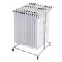 VEVOR Blueprint Storage Rack, Steel, Mobile Adjustable Blueprint Holder, Vertical Drawing Rack with Wheels, File Storage Organizer Stand, for Construction Plans Posters Home Office, Without Clamps
