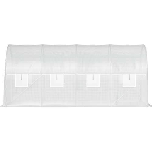VEVOR Inlooptunnelkas Gegalvaniseerd Frame Waterdichte Hoes 4,6 x 2,1 x 2,1m Wit