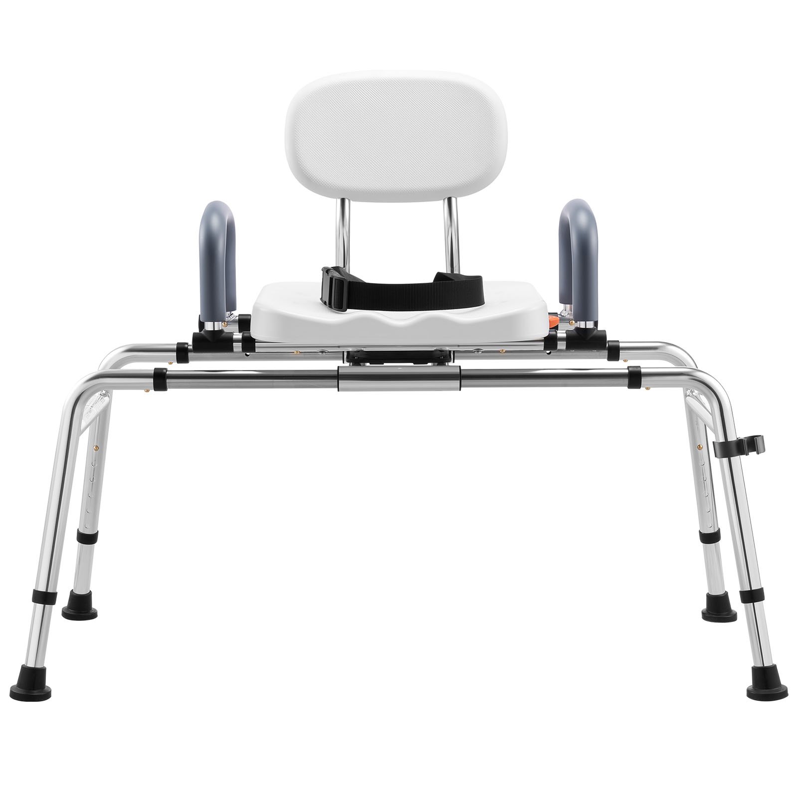 VEVOR Sliding Shower Chair, 400 lbs Tub Transfer Bench for Bathtub with Swivel Seat, Shower Bench with Pivoting Arms and Backrest, Height & Width Adjustable for Handicap, Seniors, Elderly and Disabled