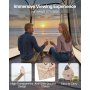 VEVOR Transparante Tent, 127x127x170 cm, Pop-up Tent voor 1-2 Personen, Sporttent met Grondmat & Dakzeil, Bubble Tent voor Buiten, Campingtent voor Evenementen, Vissen, Feesten