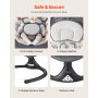 VEVOR Baby Swing, 5-Speed Baby Rocker Swing with 3 Seat Positions, Portable Infant Swing with PVC Touch Panel, Remote Control, Bluetooth, 10 Lullabies & Mosquito Net for 0-9 Months/0-20 lbs Newborns