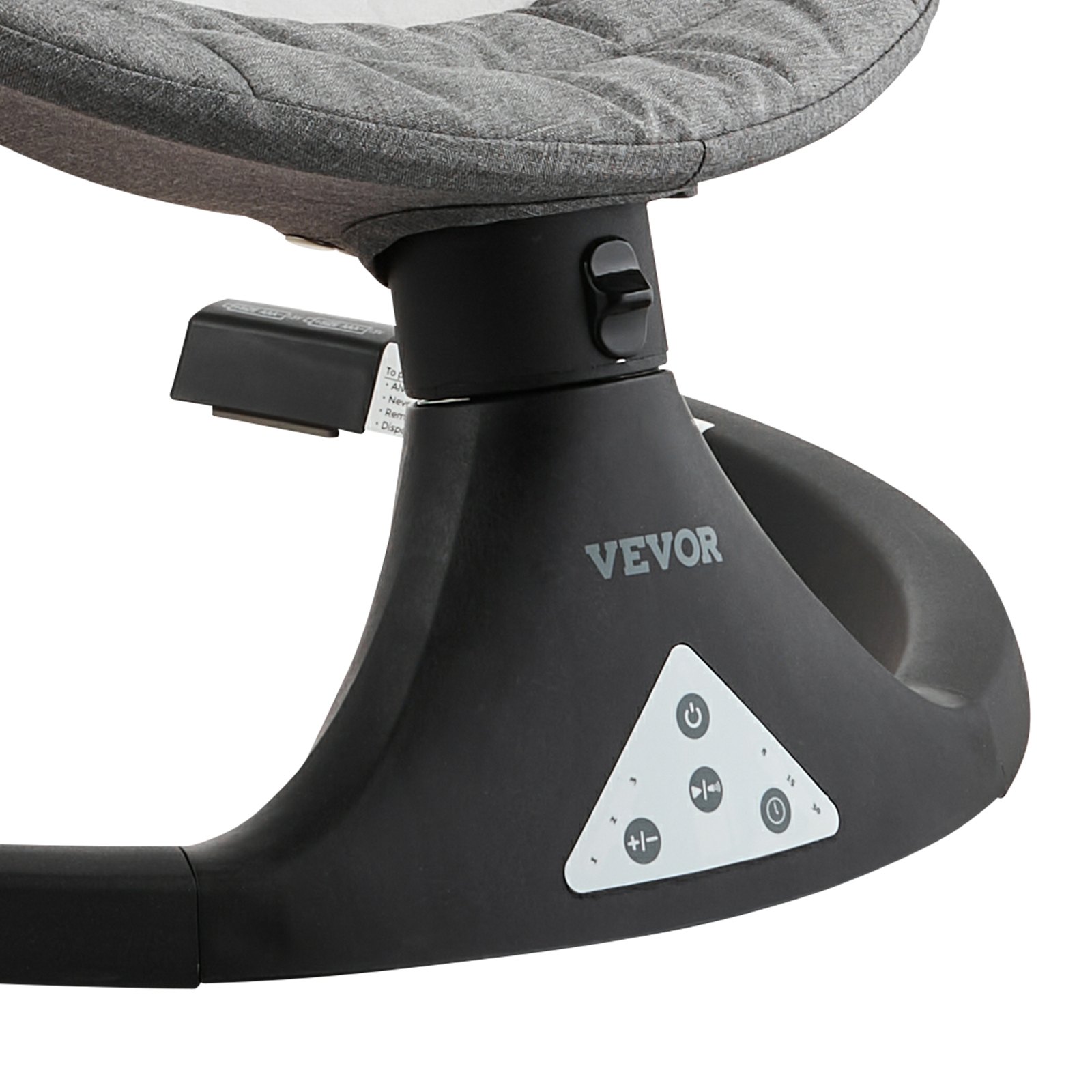 VEVOR Babyschommel, wipstoel met 5 versnellingen, 3 zitposities, babyligstoel met PVC-touchscreen, afstandsbediening, Bluetooth, 10 liedjes en speelstang voor kinderen van 0-9 maanden/0-9 kg