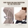 VEVOR Stroller Travel System With Car Seat Playard Baby Combo Set Tan Brown