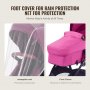 VEVOR Stroller Travel System With Car Seat Playard Baby Combo Set Fuchsia