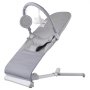 VEVOR Baby Bouncer, Folding Bouncer Seat for Babies 0-9 Months, Newborn Bouncer Chair with 2 Reclining Angles & Rotatable Toy Bar, Portable Infant Rocker with Travel Bag for Indoor Outdoor, Light Gray