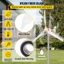 VEVOR Windturbine Generator Kit 400 W Windgenerator Kits 900 r/min Kleine Wind Generator van Aluminium Behuizing, Roestvrijstalen Staart en Blad van Nylonvezel voor Gebruik op Zee, Achtertuinen, enz