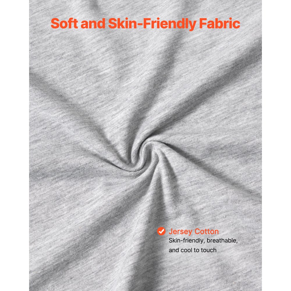 VEVOR Zwangerschapskussen 129x68x21 cm, U-vormig voedingskussen voor zwangere vrouwen, zijslaperkussen met afneembare en wasbare hoes, ideaal voor het verlichten van rug, buik, heupen en benen