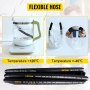 flexible VEVOR hydraulic hose suitable for temperatures from -40℃ to 120℃.