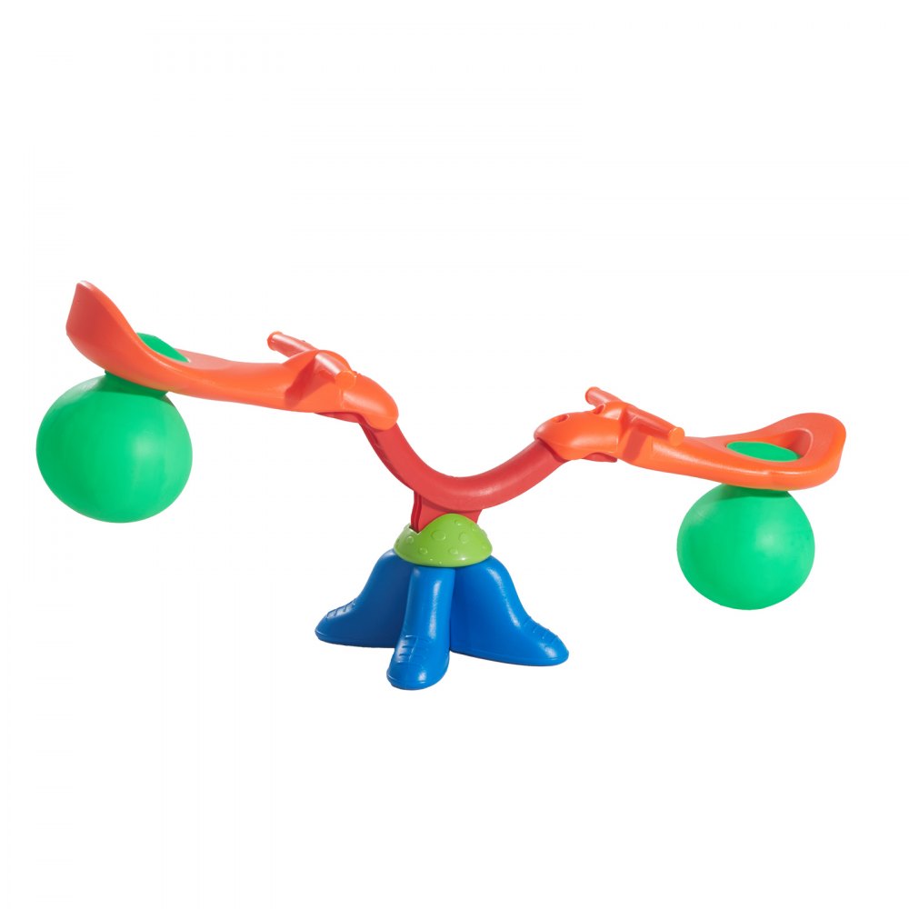 VEVOR Kids Seesaw, 55 lbs Load Capacity per Seat, Sit and Spin Teeter Totter with Handles, Kids Outdoor Playground Equipment, Swiveling 360 Degrees Rotating for Children Aged 3+, Multi Colored