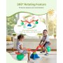 VEVOR Kids Seesaw, 55 lbs Load Capacity per Seat, Sit and Spin Teeter Totter with Handles, Kids Outdoor Playground Equipment, Swiveling 360 Degrees Rotating for Children Aged 3+, Multi Colored