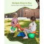 VEVOR Kids Seesaw, 55 lbs Load Capacity per Seat, Sit and Spin Teeter Totter with Handles, Kids Outdoor Playground Equipment, Swiveling 360 Degrees Rotating for Children Aged 3+, Multi Colored