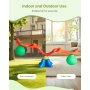 VEVOR Kids Seesaw, 55 lbs Load Capacity per Seat, Sit and Spin Teeter Totter with Handles, Kids Outdoor Playground Equipment, Swiveling 360 Degrees Rotating for Children Aged 3+, Multi Colored
