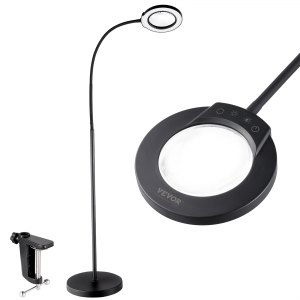 8 x led-vergrootlamp, loeplamp met licht, 24 W, tafellamp met 8 x led-vergrootlamp, loeplamp met licht, 24 W, tafellamp met