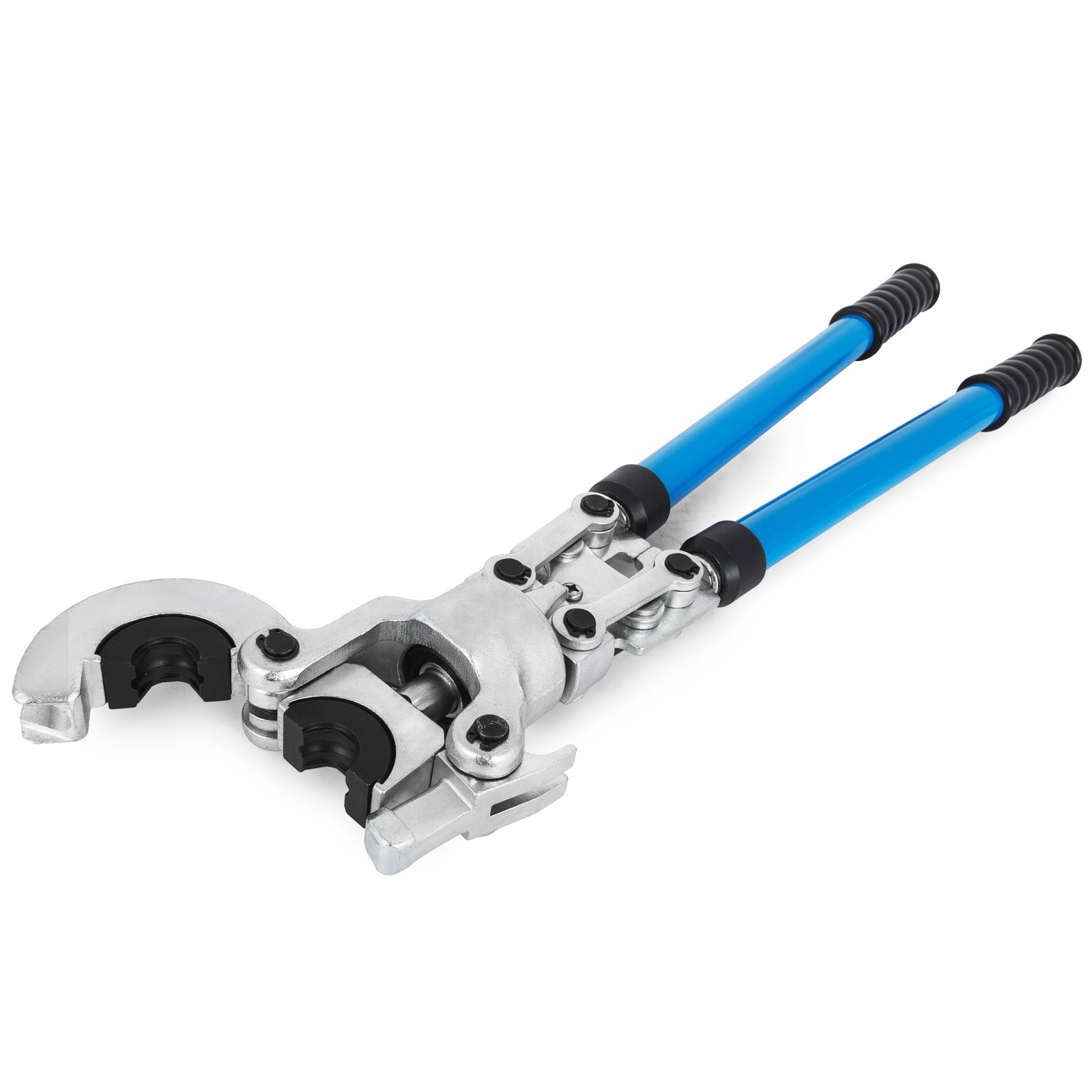 VEVOR Crimping Pliers Ø12-28mm Copper Pipe Crimper Plumbing Crimping Tool for Copper Pipe Press with 5pcs Copper 12,15,18,22,28mm 360°Head