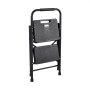 VEVOR 2-treden opvouwbare ladder met antislip treden en comfortabele handgreep, huishoudladder met een draagvermogen van 272 kg, opvouwbare trapladder, veiligheidsladder voor keuken, huis en kantoor, zwart