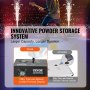 VEVOR 2x Spark Machine 500W Pyrotechniek Machine Aluminiumlegering Vuurwerkmachine DMX Controller Verstelbare 2-4m Koude Vonkmachine 7 min per oplaadbeurt Ideaal voor Bruiloften, DJ Shows, Feesten