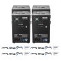 VEVOR 4x Spark Machine 700 W Pyrotechniek Machine Aluminium Vuurwerkmachine DMX Controller Verstelbaar 2-5m Cold Spark Machine 7 min per herlaadbeurt Ideaal voor bruiloften, DJ-shows, feesten