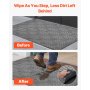 VEVOR Dirt Trapper Mat, 1562 x 914 mm, deurmat voor binnen en buiten, afveegmat, deurmat met TPE-rug, duurzaam, wasbaar entreemat voor gang, balkon, garage, grijs