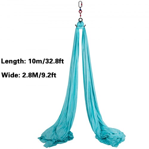 Aerial Silks Fabric 10 meter Aerial Yoga Silk Set Yoga hangmat Aerial Dance Blue