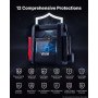 VEVOR Jump Starter Powerbank 6000 A piekvermogen 12 V draagbaar zwart starthulpapparaat voor benzine- en dieselvoertuigen tot 10 liter, 3-standen LED-noodzaklamp, USB-uitgang, ABS & PC-behuizing