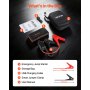VEVOR Jump Starter Powerbank, startbooster met een piekvermogen van 1000A, inclusief LED-zaklamp en kabel, geschikt voor motoren tot 5 liter benzine/3 liter diesel. Draagbare booster met snelladen en veiligheidsbescherming voor noodgevallen.