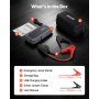 VEVOR Jump Starter Powerbank, startbooster met een piekvermogen van 1500A, inclusief LED-zaklamp en kabel, geschikt voor motoren tot 6 liter benzine/4 liter diesel. Draagbare booster met snelladen en veiligheidsbescherming voor noodgevallen.